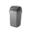 Coș de gunoi Addis Roll Top, 22,5 x 23 x 42,5 cm, gri