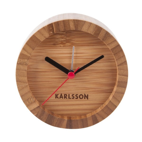 Ceas de masă deșteptător din bambus Karlsson Tom