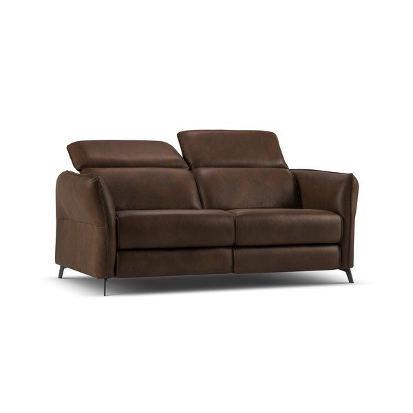 Canapea maro închis cu tapițerie din piele 103 cm Hubble – Windsor & Co Sofas-image-2