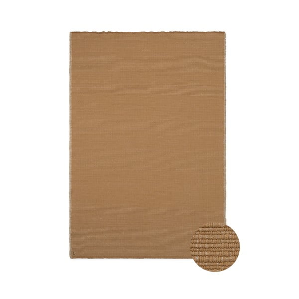 Covor galben ocru țesut manual din bumbac 200x300 cm Handloom – Lorena Canals