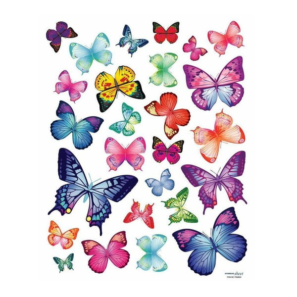Set 26 de autocolante Ambiance Exotic Butterflies-image-2