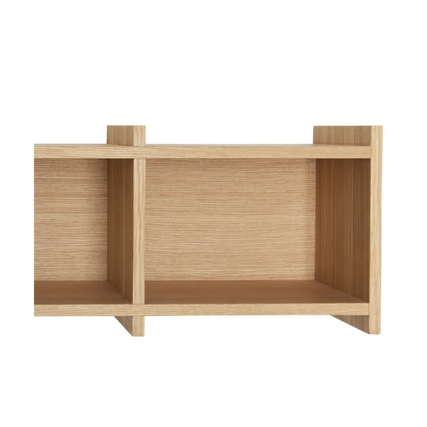 Raft în culoare naturală etajat cu aspect de lemn de stejar 80 cm Focal – Hübsch-image-4