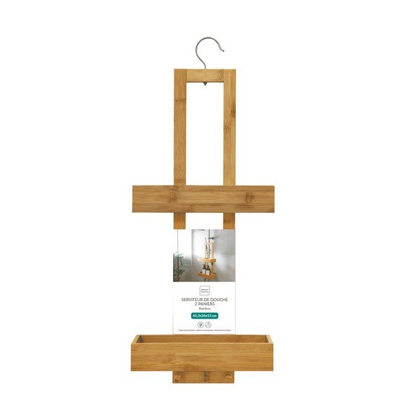 Raft pentru baie în culoare naturală de agățat din bambus Hanoi – douceur d'intérieur-image-3