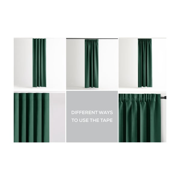 Draperie verde-închis dimout (semi-opacă) 140x245 cm Kierra – Restilo-image-3