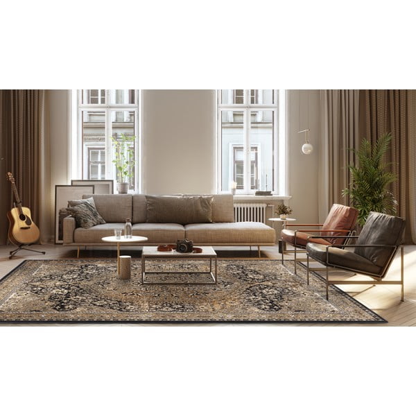 Covor arămiu din lână 133x180 cm Ava – Agnella-image-1