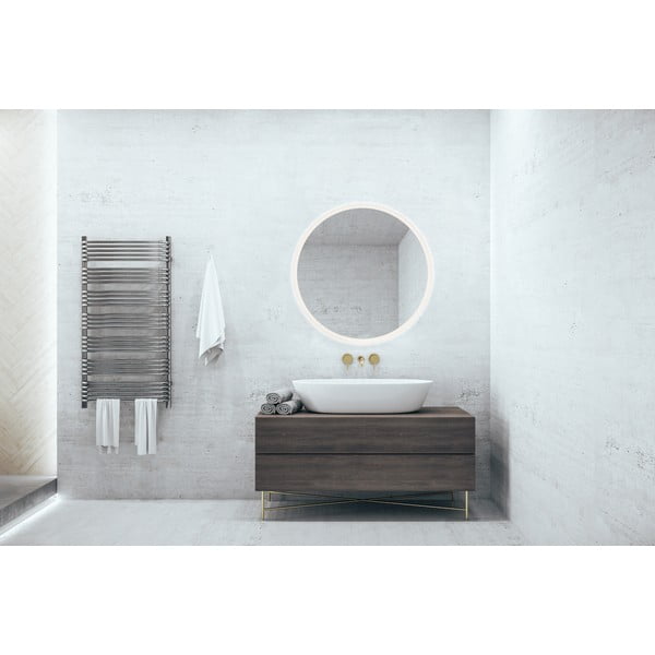 Oglindă de perete cu led ø 60 cm Aurora – Mirrors and More-image-1