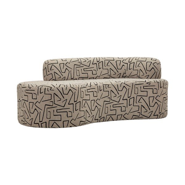 Canapea bej cu tapițerie din țesătură bouclé 176 cm Nairobi – Mauro Ferretti-image-2