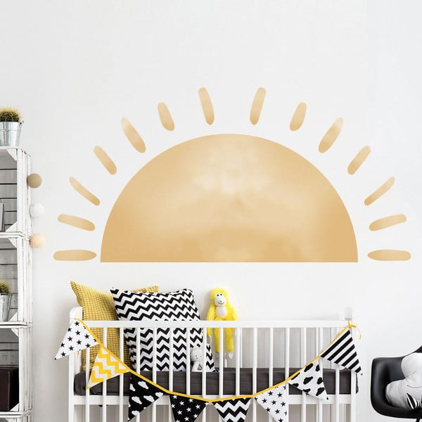 Autocolant de perete pentru copii 155x75 cm  Watercolor Sun – Ambiance -image-4