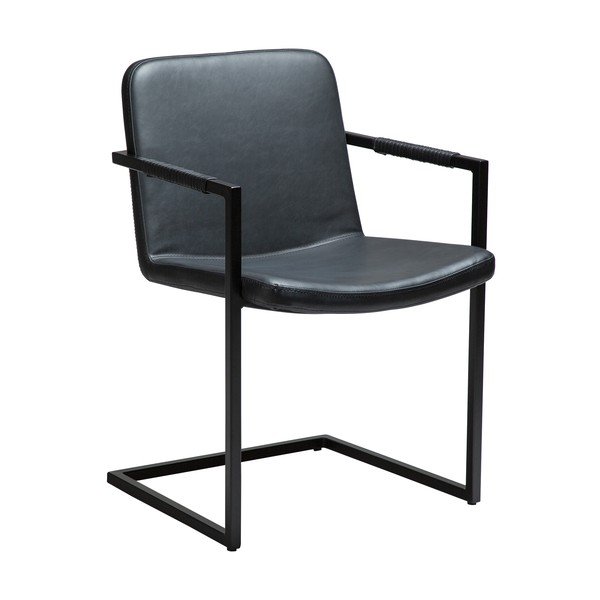 Scaun de dining negru cu cotiere Bounce – DAN-FORM Denmark