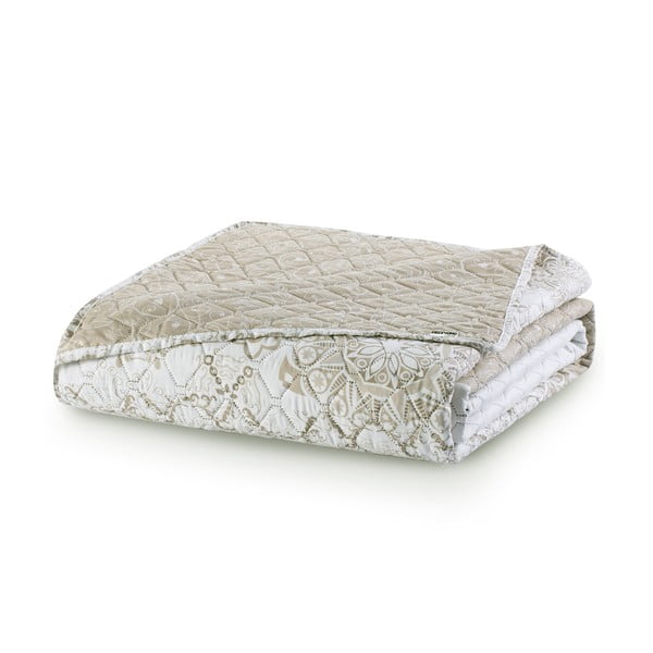 Cuvertură cu 2 fețe din microfibră DecoKing Alhambra, 240 x 260 cm, bej-image-2