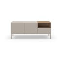 Comodă TV crem 140x55 cm Cailin – Marckeric