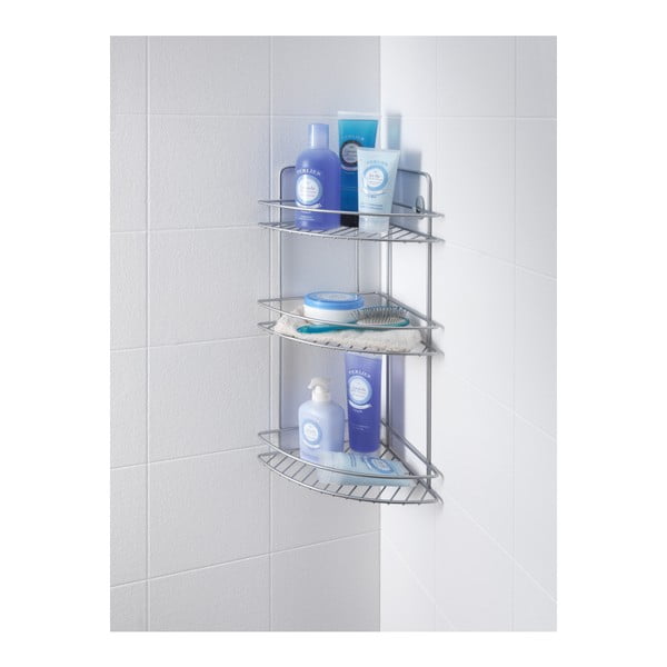 Etajeră pe colț cu 3 rafturi pentru baie Metaltex Ref-image-1