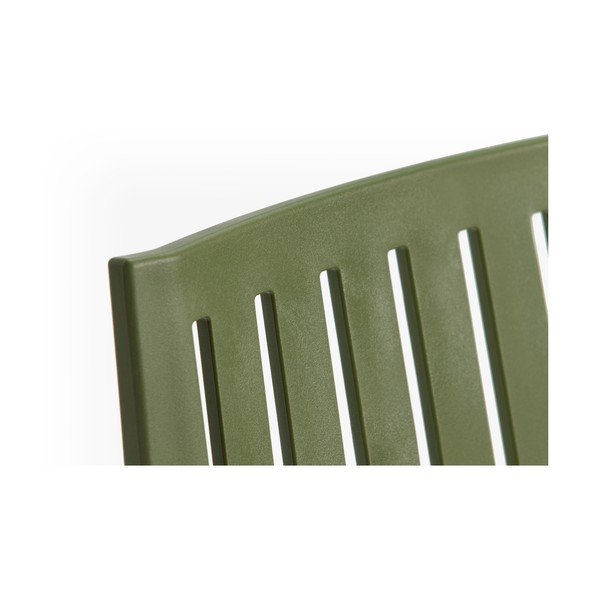 Scaun de grădină verde din plastic Bars - Rojaplast-image-2