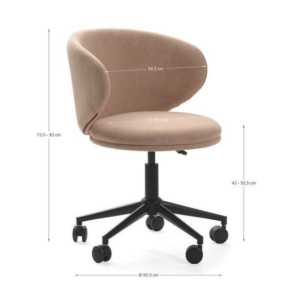 Scaun de birou bej Rush – Marckeric-image-4