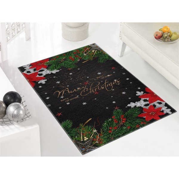 Covor Vitaus Christmas Period Black Sign, 50 x 80 cm-image-1