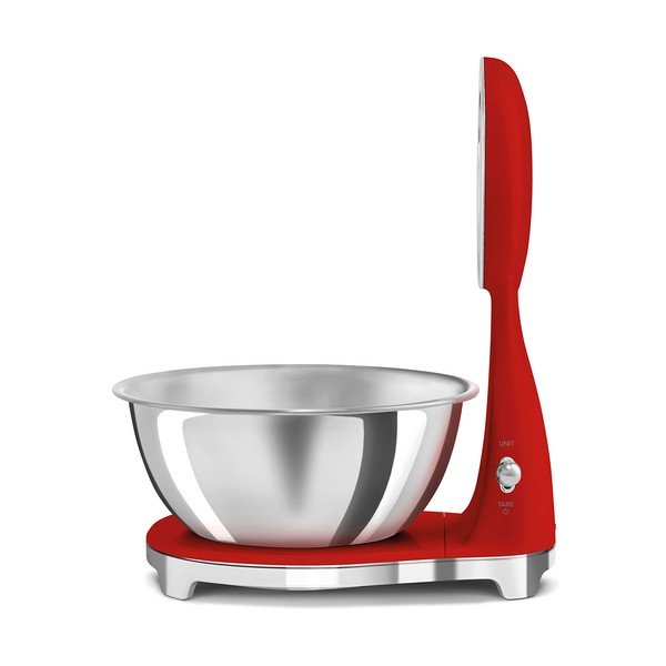 Cântar de bucătărie roșu din plastic digital – SMEG-image-2