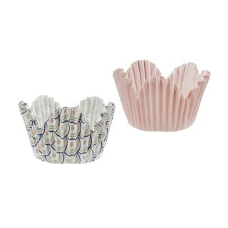 Set 60 coșulețe pastelate din hârtie pentru copt Dr. Oetker Retro, ø 5,5 cm
