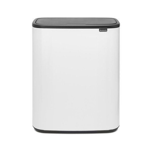 Coș de gunoi alb de reciclat/cu senzori de atingere din oțel 60 l Bo Touch Bin – Brabantia-image-4