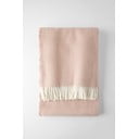 Pled din amestec de bumbac Euromant Skyline, 140 x 180 cm, roz