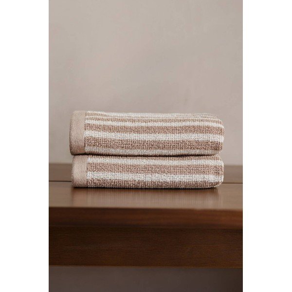 Prosoape bej/crem 2 buc. din bumbac 30x50 cm Dixie – Jotex-image-1