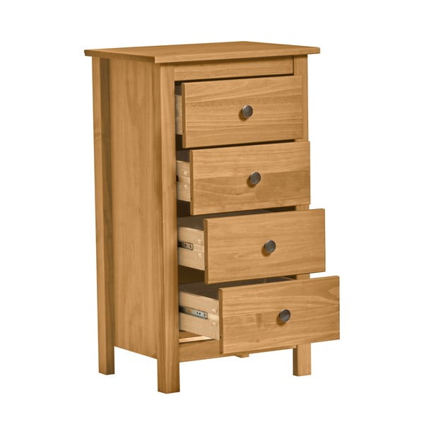 Comodă cu 4 sertare din lemn masiv de pin Marckeric Berna-image-2