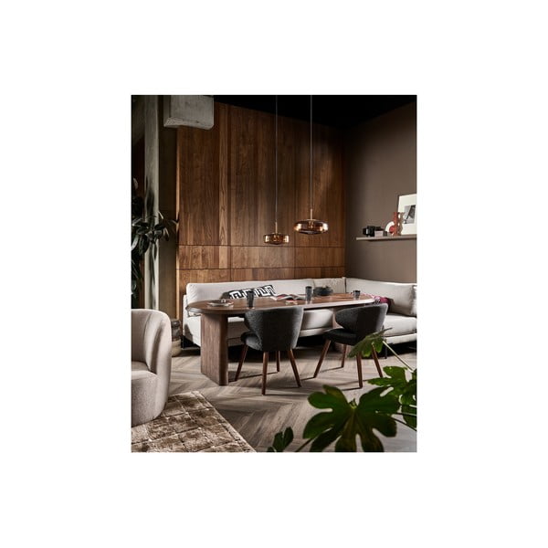 Masă de dining cu aspect de lemn de nuc 90x240 cm Ellips – vtwonen-image-1