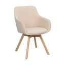 Set de scaune de sufragerie bej 2 buc. tapițat Alison – Rowico