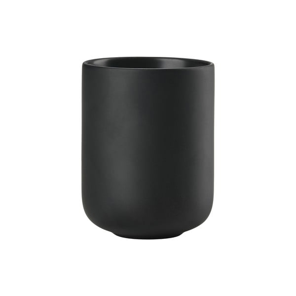Suport pentru periuța de dinți negru din gresie ceramică Sensu – Zone