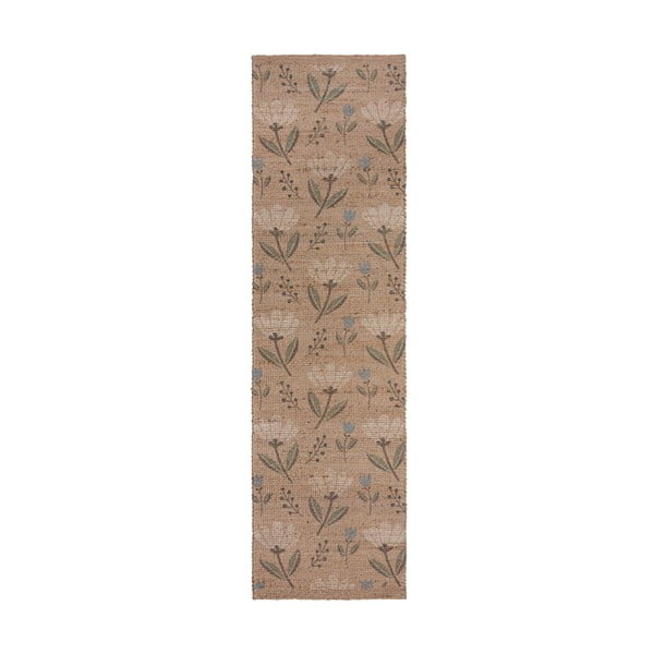 Covor tip traversă în culoare naturală handmade din amestec de iută 60x230 cm Arriana – Flair Rugs