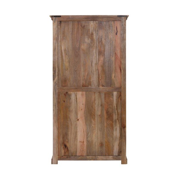 Șifonier maro din lemn de mango 190x45 cm Maneesh – Støraa-image-3