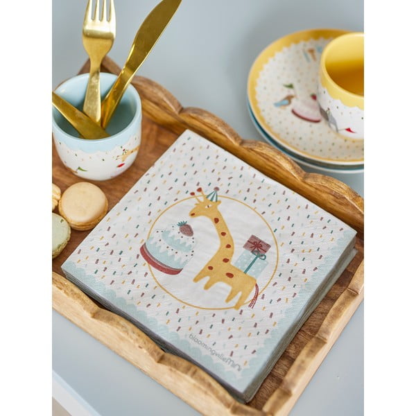 Șervețele 20 buc. din hârtie 33x33 cm Celebrate – Bloomingville Mini-image-1