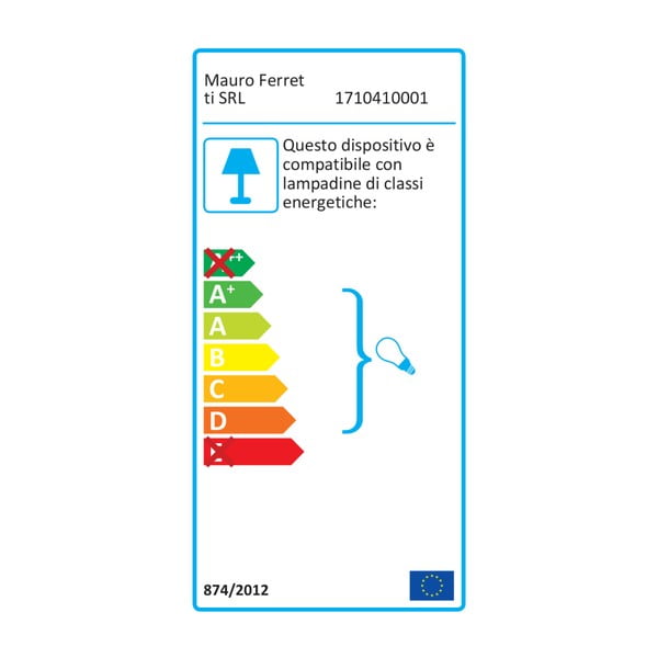 Lampadar cu o construcție aurie Mauro Ferretti Glam Flush, alb-image-3