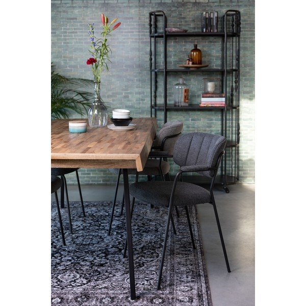 Scaune de dining gri-deschis 2 buc. Jolien – White Label-image-1