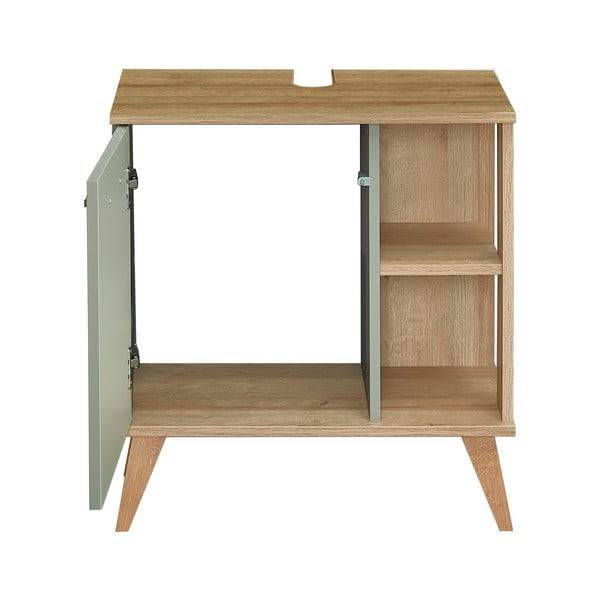 Dulap verde sub chiuvetăcu aspect de lemn de stejar 61x65 cm Set 923 - Pelipal-image-3