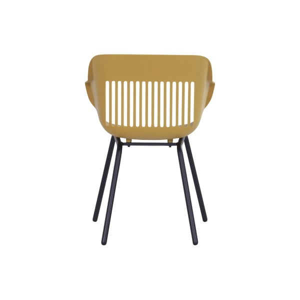 Scaune de grădină galben-ocru 2 buc. din plastic Jill Rondo – Hartman-image-4