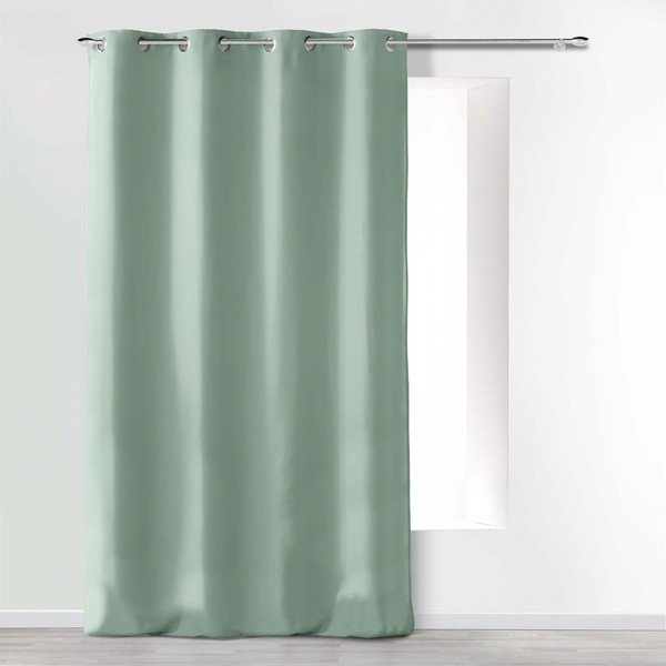Draperie verde salvie dimout (semi-opacă) din microfibră 140x280 cm Absolu – douceur d'intérieur