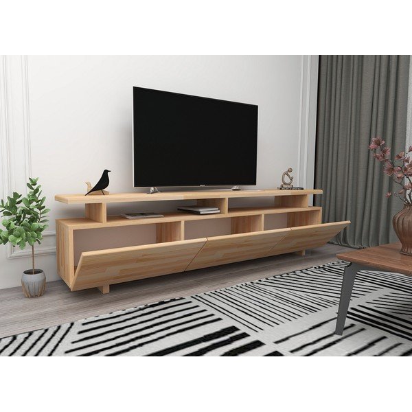 Comodă TV din lemn  de pin 174x52 cm Natural – Kalune Design-image-2
