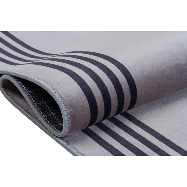 Covor tip traversă lavabil gri 300x100 cm - Vitaus-image-3