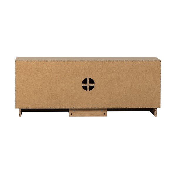 Comodă TV în culoare naturală din lemn de stejar 133x52x45 cm Zuma – WOOOD-image-4