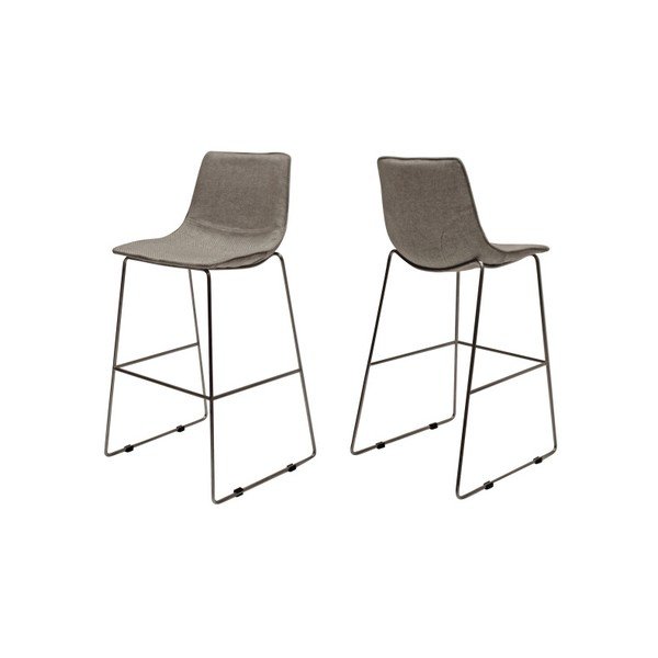 Scaun de bar Canett Delta, gri-image-1