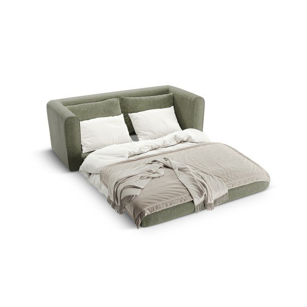 Canapea verde extensibilă 158 cm Lido – Micadoni -image-1
