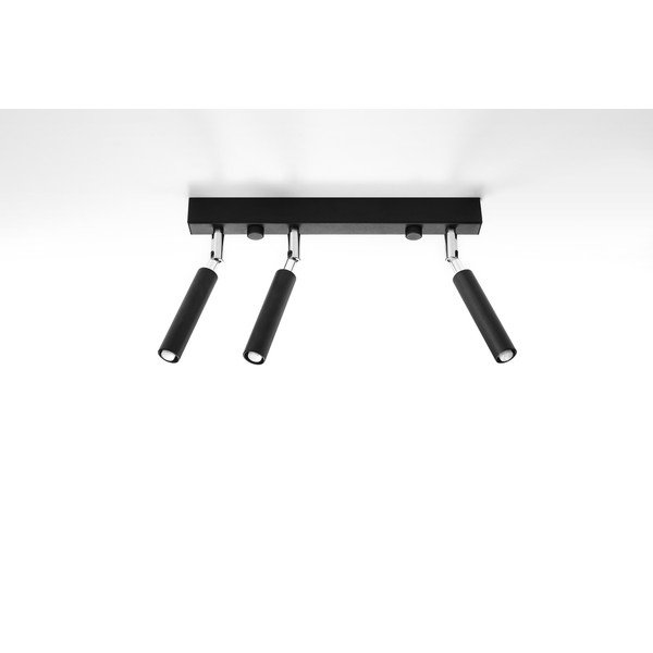 Plafonieră Sollux Tiden Trio, negru-image-2