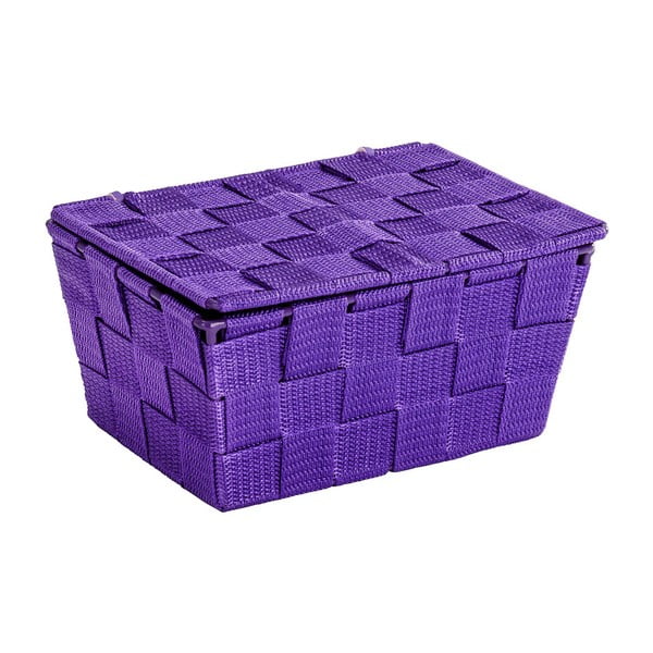 Coș cu capac Wenko Adria, 14 x 19 cm, violet-image-1
