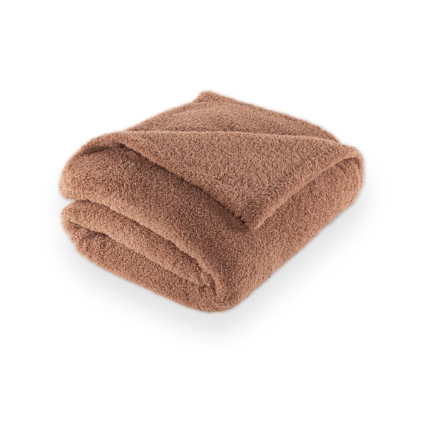 Pătură maro din micropluș/cocolino 150x200 cm Cocoon – Tiseco Home Studio