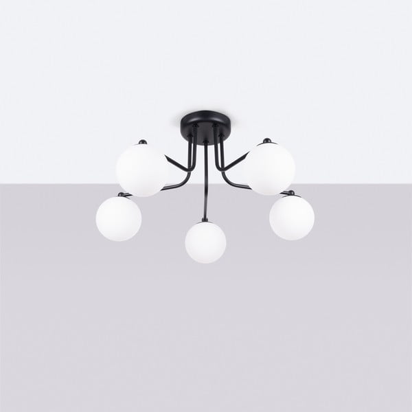 Plafonieră neagră-albă Beam – Sollux-image-2