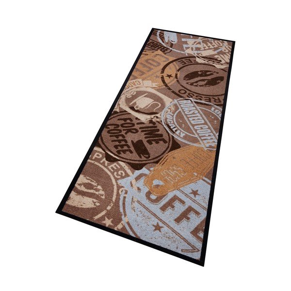 Covor de bucătărie / traversă Zala Living  Coffee Stamp, 50 x 150 cm, maro-image-1