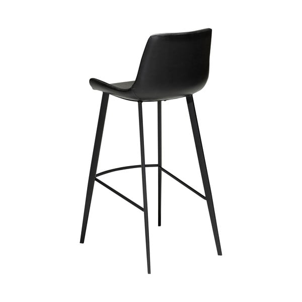Scaun bar din piele ecologică DAN–FORM Denmark Hype, înălțime 102 cm, negru-image-3