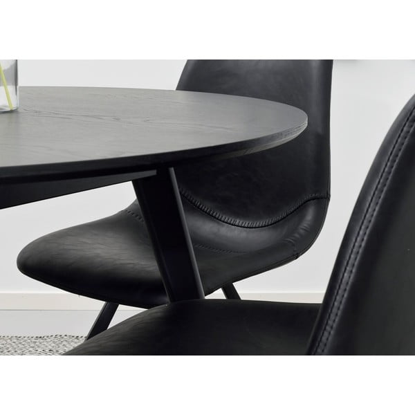 Masă de dining Rowico YuRAi , ∅ 115 cm, negru-image-3