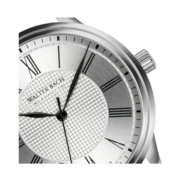 Ceas bărbătesc cu curea din piele naturală Walter Bach Marrio, maro-image-4