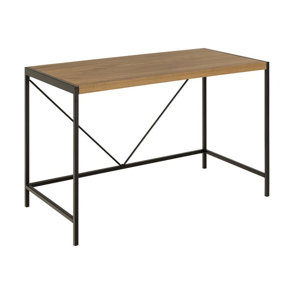 Birou cu aspect de lemn de stejar 60x120 cm Bahamas – Actona-image-2